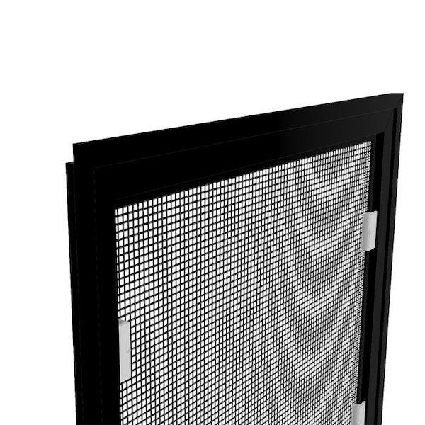 20 In W X 18 In H Casement Window Screen, CA4, UltraVue Mesh, Black